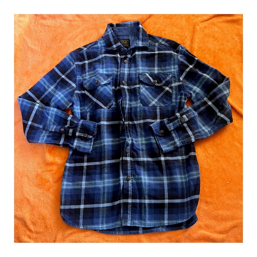 Jachs NY‎ Mens Heritage Flannel Shirt Plaid Cotton Button Down M 1456650